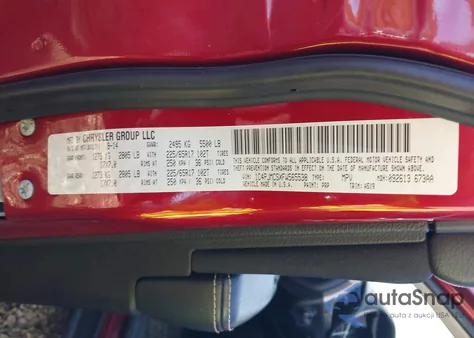 2015 Jeep Cherokee Latitude z USA, uszkodzony, nr VIN 1C4PJMCSXFW565538